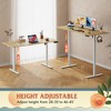 GALAXHERO 63” Electric Standing Desk - Ergonomic Sit-to-Stand Desk with LED Touchscreen, 3 Memory Presets & Hook for Home Office - 4 of 4