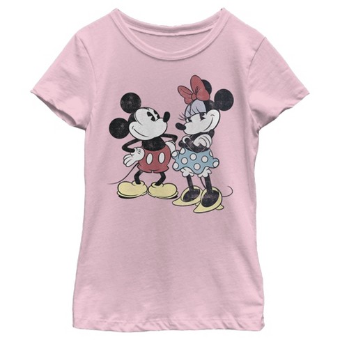 Pink Girls & Teens Girl Disney Mickey Mouse Regular Fit Crew Neck