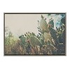 Kate and Laurel Sylvie A Desert Prickly Pear Cactus Framed Canvas by Laura Evans - 2 of 4