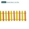 Unique Bargains Dollhouse Home DIY Decorative Miniature Ornament Wood Picket Fence - 3 of 4