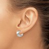 Chisel Stainless Steel Polished 7mm Hinged Hoop Earrings - 4 of 4