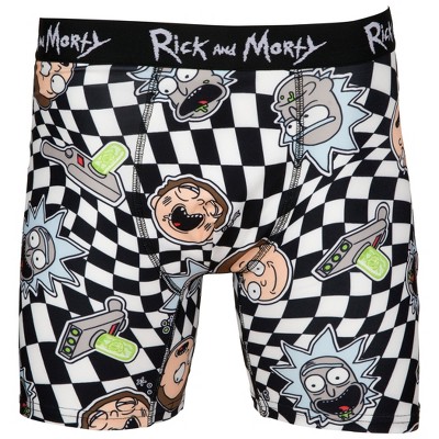 Mens Rick And Morty Optical Illusion Boxer Briefs