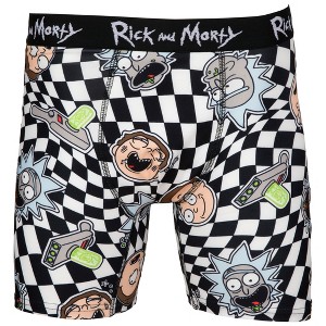 Mens Rick And Morty Optical Illusion Boxer Briefs - 1 of 4