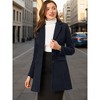 INSPIRE CHIC Women's Notched Lapel Single Breasted Outwear Fall coat - 3 of 4