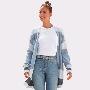 Women's Color Block Cardigan - LASCANA - 1 of 4