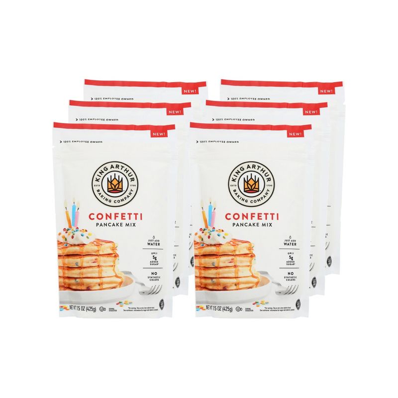 King Arthur Baking Company Confetti Pancake Mix - Case of 6/15 oz, 1 of 4