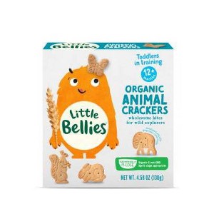 Little Bellies Organic Animal Crackers Baby Snacks - 4.58oz - 1 of 4