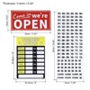 Unique Bargains PVC Self-Adhesive Waterproof Store Shop Business Hour Sign 1 Set - 2 of 4