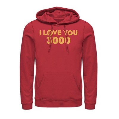 Men's Marvel I Love You 3000 Arc Reactor Pull Over Hoodie