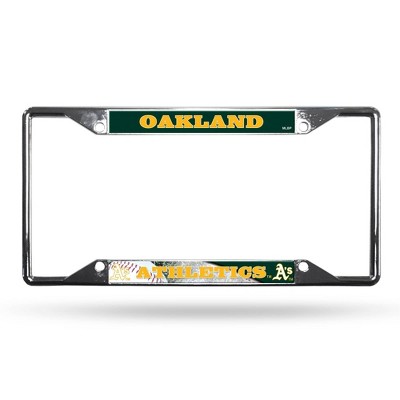 MLB Oakland Athletics View Chrome License Plate Frame