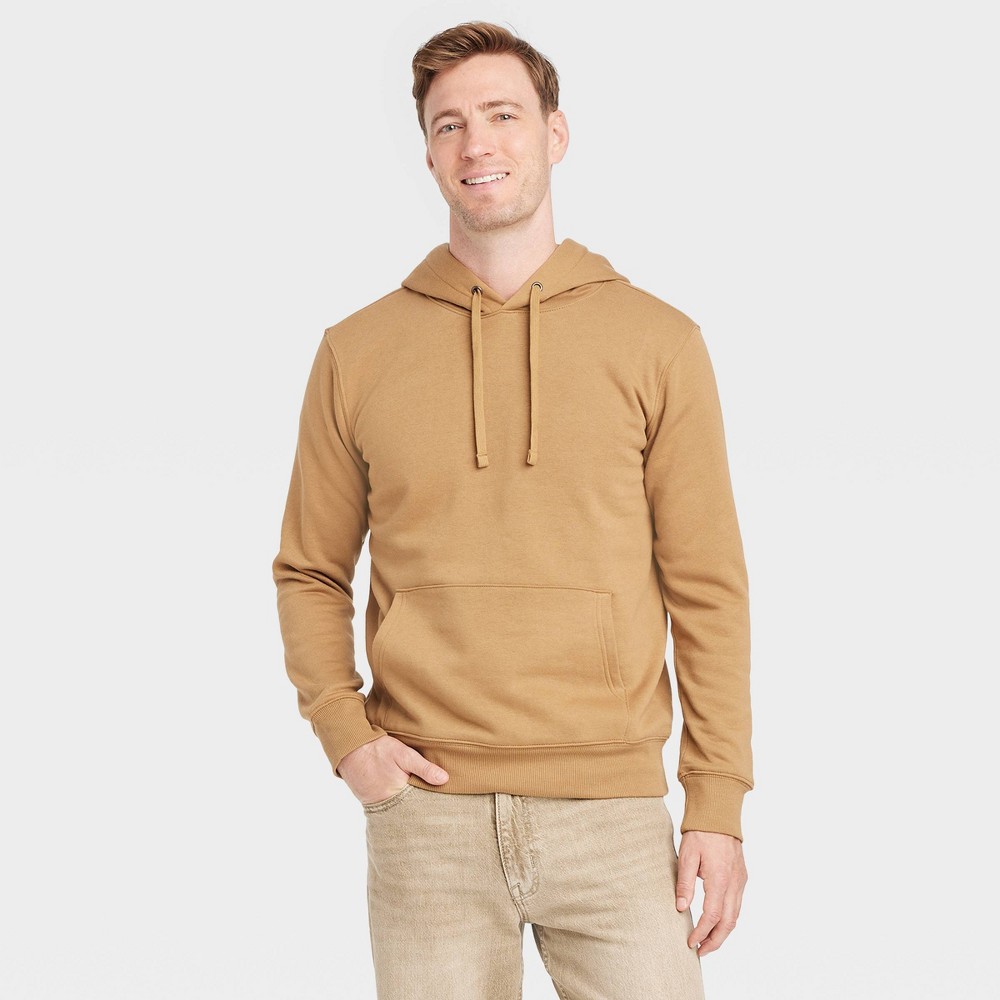 Men's Hooded Sweatshirt - Goodfellow & Co Brown S
