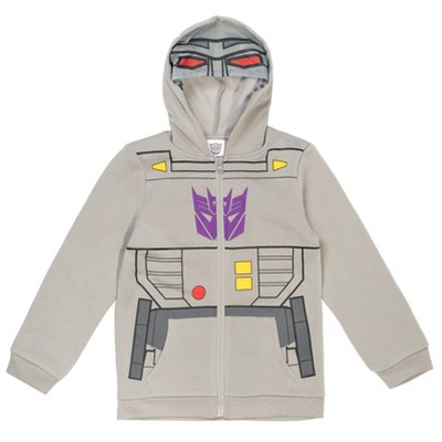 Transformers Optimus Prime Bumblebee Megatron Fleece Zip Up Hoodie Little Kid to Big Kid