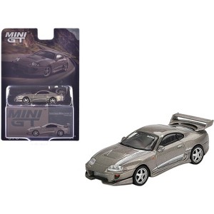 Toyota Supra "VeilSide Combat V-II" Combat Gray Metallic Limited Edition 1/64 Diecast Model Car by Mini GT - 1 of 4