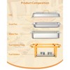 Chafing Dish Buffet Set, 8QT 2 Pack, Rectangle Chafing Dishes for Buffet w/Lid Holder, Stainless Steel - 3 of 4