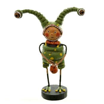 Lori Mitchell Little Alien  -  One Figurines 6.0 Inches -  Halloween Trick Or Treat  -  93903  -  Polyresin  -  Green