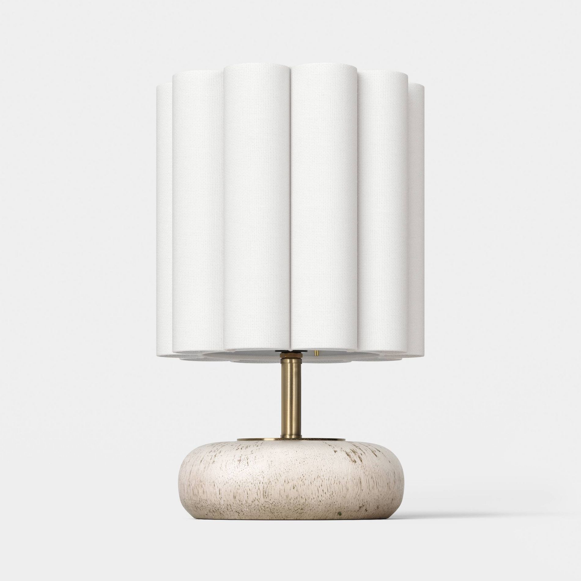 Mini Faux Wood Lamp White - Room Essentials™