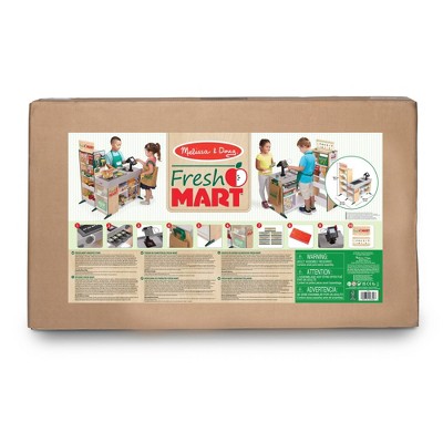 Wooden Fresh Mart Grocery Store with Conveyor Belt for Kids