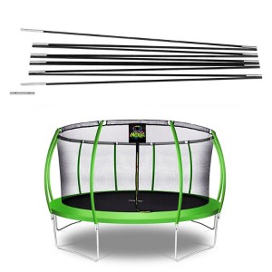 Moxie Fiber Glass Rods Replacement for Top-Ring Enclosure, Fits Moxie Round Trampoline with fully Curved Poles - 1 of 3