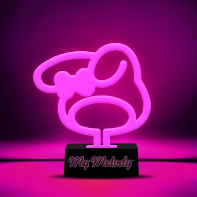 Silver Buffalo Sanrio My Melody Silhouette LED Neon Mood Light