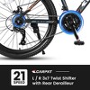 Gulches 24 Inch Mountain Bike Boys Girls, Steel  Frame, Shimano 21 Speed Mountain Bicycle with Daul Disc Brakes and Front Suspension MTB - 3 of 4