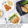 Electric Smokeless Indoor Grill w/ Non-Stick Cooking Surface & Adjustable Temperature Knob from Warm to Sear - 3 of 4