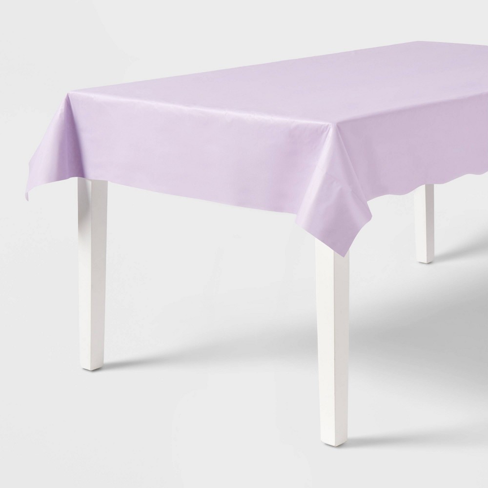 Rectangular Disposable Table Cover Light Purple - Spritz™