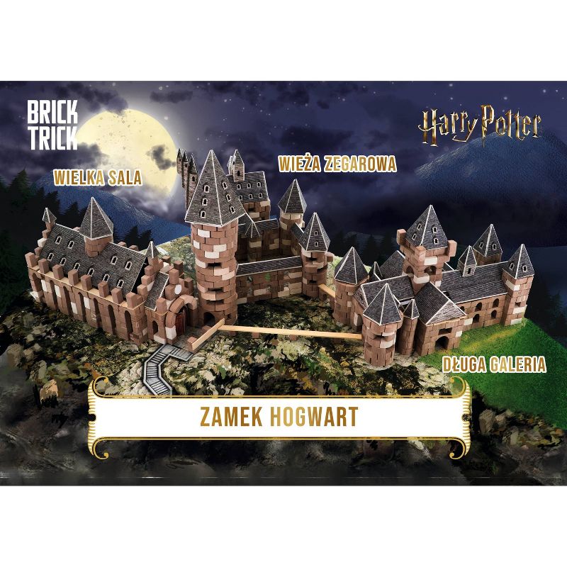 Trefl HarryPotter Brick Tricks Long Gallery Jigsaw Puzzle - 385pc: Hogwarts Castle Building, Eco-Friendly Materials, Ages 8+, 5 of 7