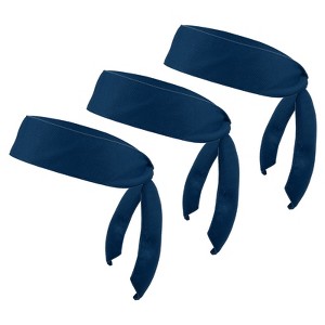 Unique Bargains Polyester Elastic Running Sports Workout Head Ties Sweatbands 3 Pcs - 1 of 3
