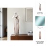 Modern Glam Glass Vase - Handcrafted Glass & Iron - Elegant Home & Office Decor - Perfect for Living Room, Bedroom, and Foyer - 3 of 4