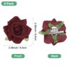 Unique Bargains Durable Velvet Cloth Flower Hair Clips Brooches 8 Pcs - 3 of 4