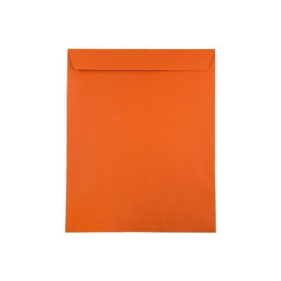JAM Paper 10 x 13 Open End Catalog Colored Envelopes Orange Recycled 50/Pack (87766i) 87766I