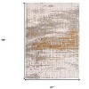 Gray and Gold Abstract Non Skid Area Rug - 3 of 4