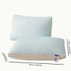 DSVIMOY Support Pillow Cooling Breathable Tofu Pillow with Ergonomic Neck Support for All Sleepers, Blue, 13.78"*9.84"*6.69" - 3 of 4