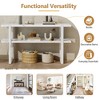 LIVAREEmlen Narrow Console Table with Marble-Effect Top, Retro Entryway Table with Open Shelf for Entryway, Hallway and Living Room - 4 of 4
