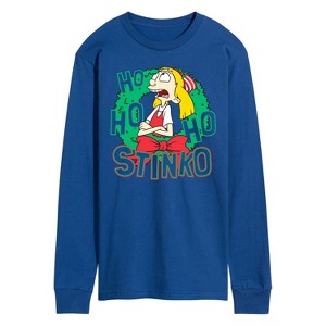 Men's - Hey Arnold! - Ho Ho Ho Stinko Long Sleeve Graphic T-Shirt - 1 of 4