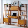 3pc Landon Desk And Bookcases Set Acorn - Crosley: Modern Office ...