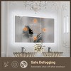 Keonjinn Smart LED Bathroom Vanity Wall Mirror, 3 Color Temperatures Dimmable, Frontlit & Backlit, Dimmable, Acrylic Edge, Anti Fog, Radar Sensor - 4 of 4