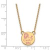 Black Bow Jewelry 14k Yellow Gold Plated Sterling Silver Phi Mu Greek Life Necklace 18 Inch - 3 of 4