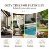 Belord Patio Wicker Chairs Swivel Rocker, All Weather Wicker Outdoor Swivel Rocker Chair Set of 4 with Coffee Table and Ottoman for Porch Balcony - 3 of 4