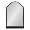 Kate and Laurel Gramera Arch Metal Functional Mirror, 20x30, Black - 2 of 4