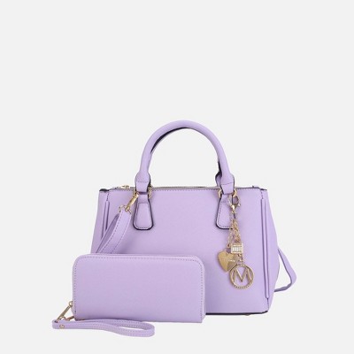 MKF Collection Satchel Bag for Women – Ruth Vegan Leather Handbag with Wallet, 2-Piece Set – — фото 2