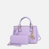 MKF Collection Ruth Women’s Satchel Bag with Wallet by Mia K - Lilac - 2 of 4