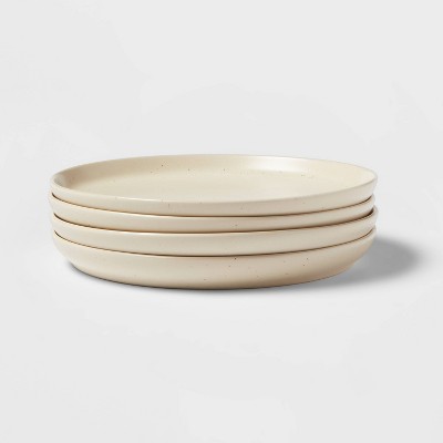 8" 4pk Stoneware Tilley Plates White - Threshold™