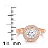 Guili Elegance Sterling Silver Ring, Clear Bezel-Set Cubic Zirconia, Timeless Style, Elegant Statement Jewelry, White/Gold, Sizes 6-8. - 4 of 4