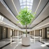 5.2/5.9FT Artificial Ficus Tree Tall Artificial Potted Ficus Tree With Planter Texture Potted Ficus Tree For Foyer Porch Decor Home Office LivingRoom - 2 of 4