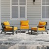 WestinTrends Avalon Outdoor Patio HDPE Loveseat Sofa with Patio Cushions - 2 of 4
