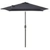 Sonkuki 6.5 FT Outdoor Patio Umbrella Market Table Umbrella With a Crank for Garden, Deck and Pool - 2 of 4