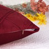 Unique Bargains Luxury Sofa Decorative Solid Diamond Pinch Pleated Throw Pillow Covers 2 Pcs - 4 of 4