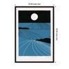 Kate & Laurel All Things Decor 23"x33" Sylvie Folk To The Moon Linocut Framed Canvas by Giuliana Lazzerini Black - 2 of 4