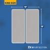 Continental Sleep, Box Spring Bed Base, 2-Inch Wood Foundation, 2-Pieces Under Mattress-Support Box Spring, Fully Assembled, White - 2 of 4